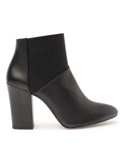 Leather & elastic boot