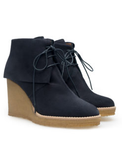 Alternative view of Leather wedge ankle boot