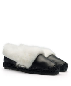 Alternative view of Flat fur espadrille