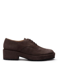 Flatform leather shoe