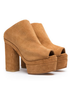 Alternative view of High-heel leather clog